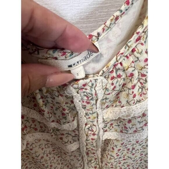 LAMade Spaghetti Strap Ruffle Tie Waist Floral Summer Mini‎ Dress - Picture 7 of 7